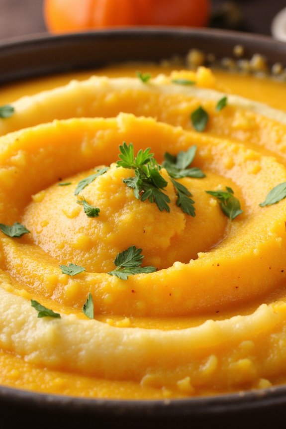 creamy cassava pumpkin mash