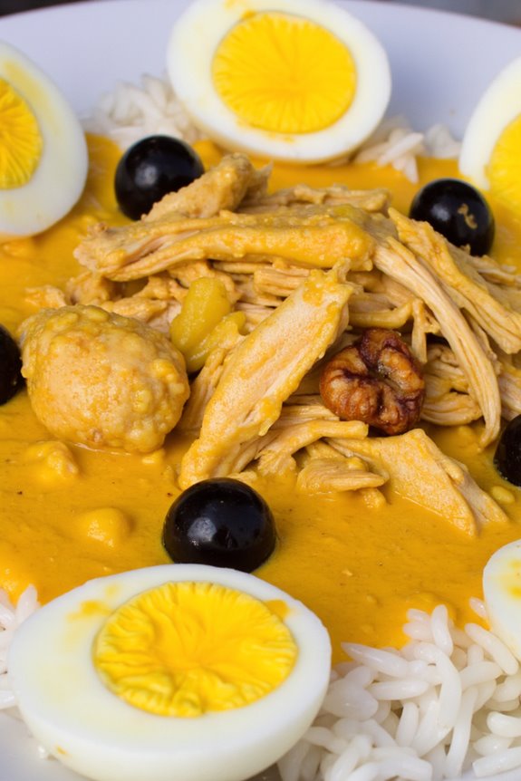creamy chicken peruvian dish