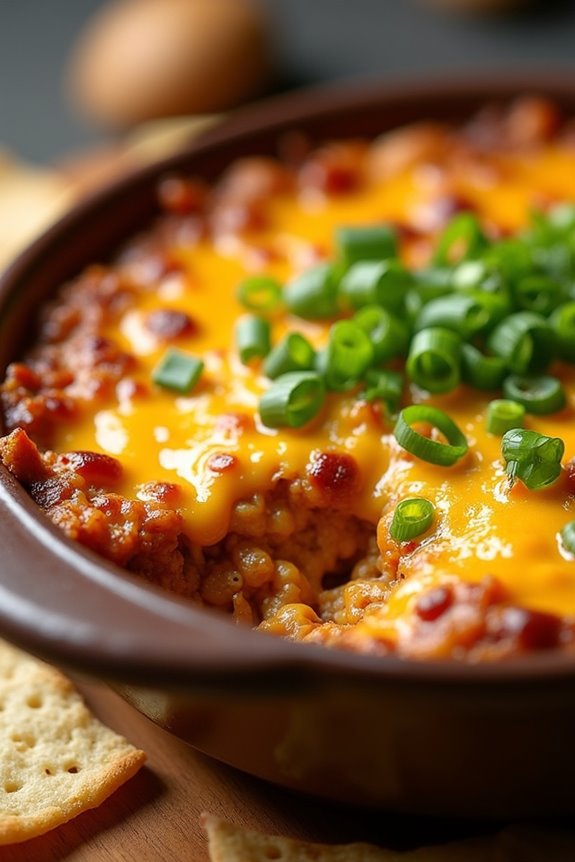 creamy chorizo cheese dip