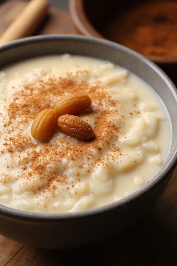 creamy comforting rice pudding