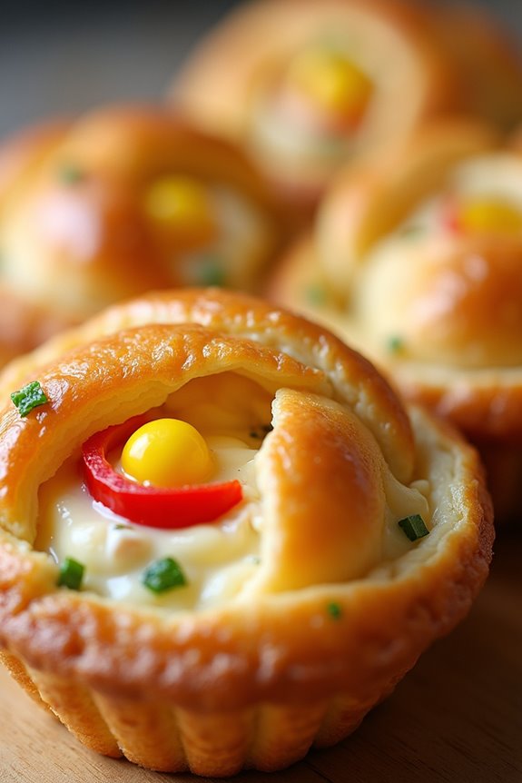 creamy crab corn pastry