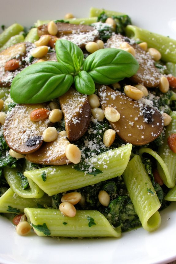 creamy green noodle delight