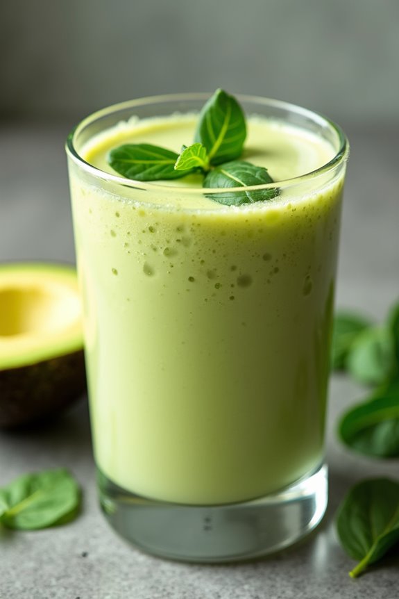 creamy nutritious avocado smoothie