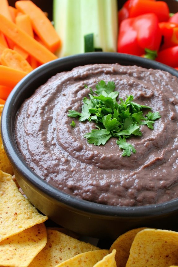 creamy nutritious black bean dip