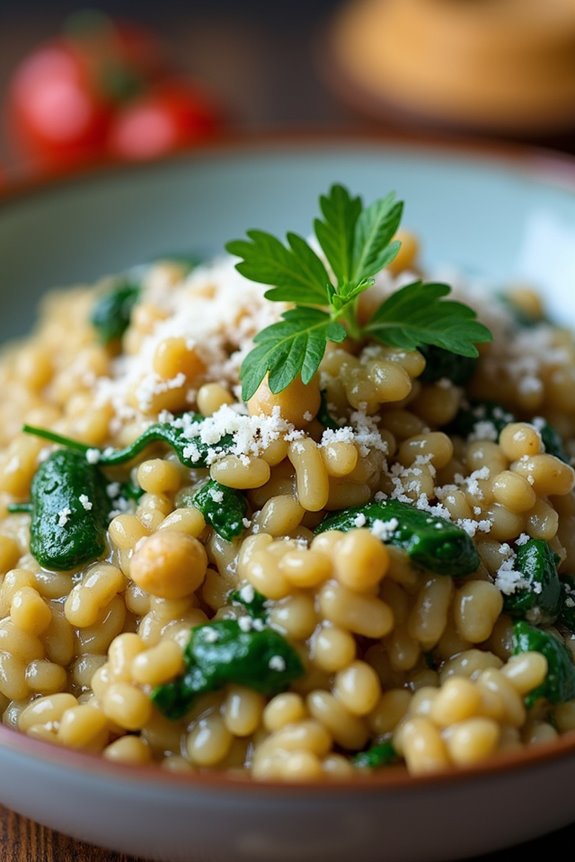 creamy nutritious lentil risotto