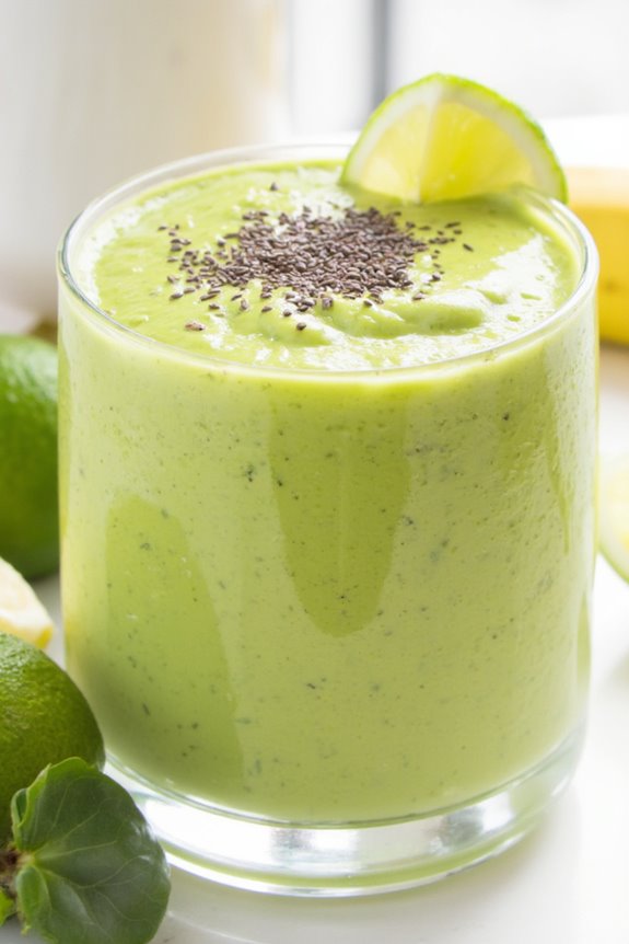 creamy nutritious revitalizing smoothie