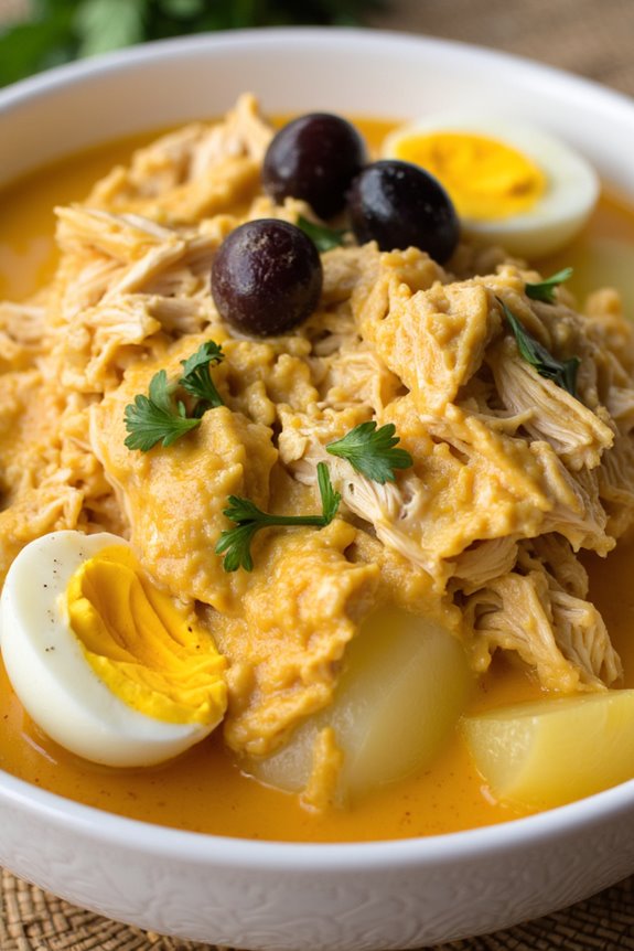 creamy peruvian chicken dish
