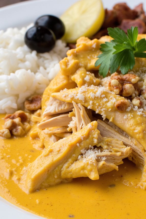creamy peruvian chicken dish