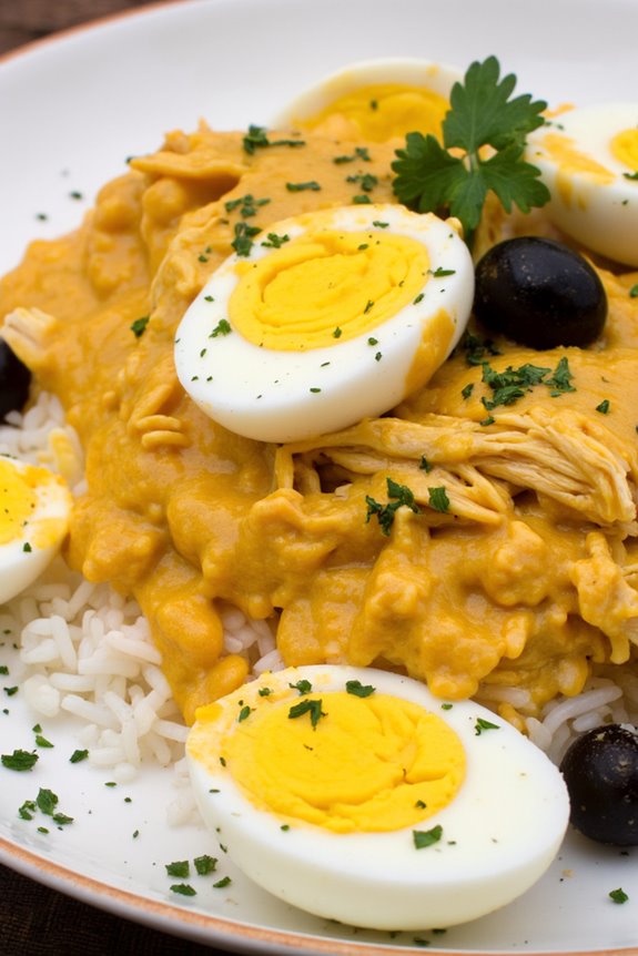 creamy peruvian chicken dish