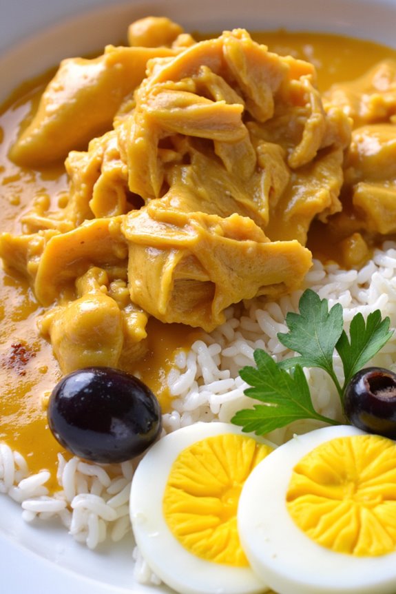 creamy peruvian chicken dish
