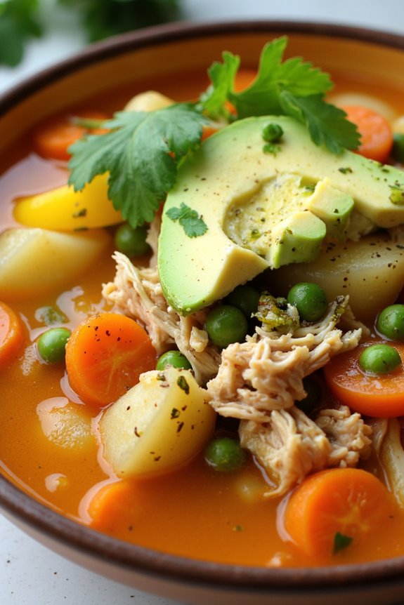 creamy peruvian chicken soup