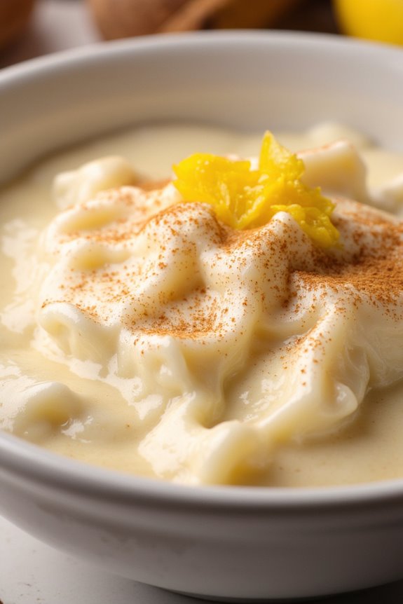 creamy peruvian rice pudding