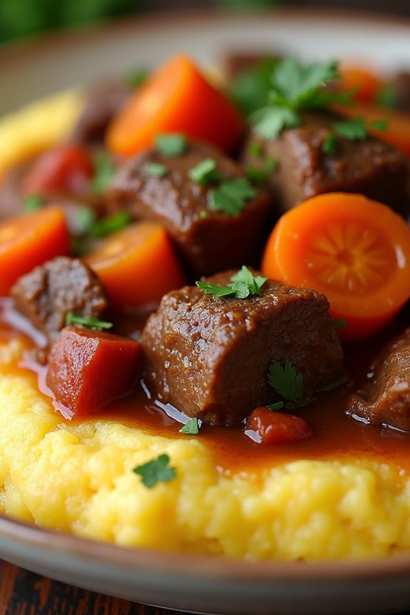 creamy polenta hearty stew
