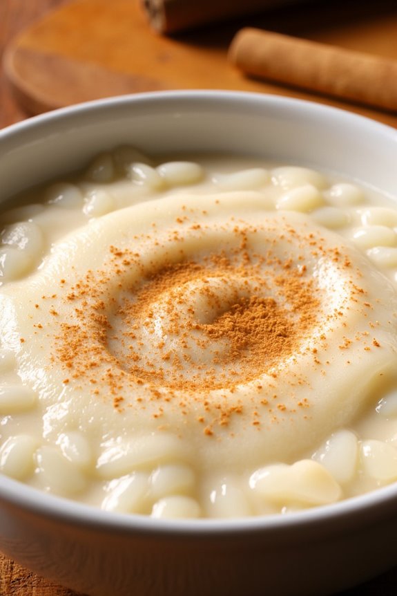 creamy rice milk dessert