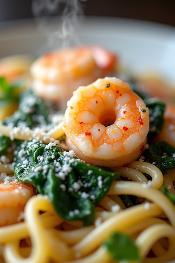 creamy shrimp pasta delight