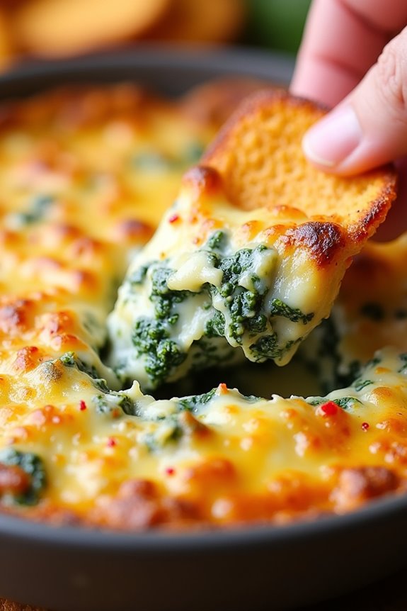 creamy spinach cheese dip