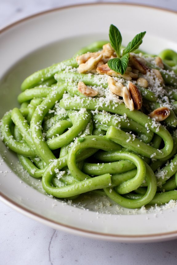 creamy spinach pasta delight