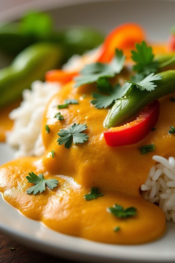 creamy tropical curry sauce