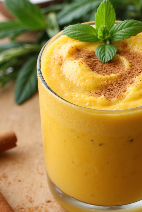 creamy tropical plantain smoothie