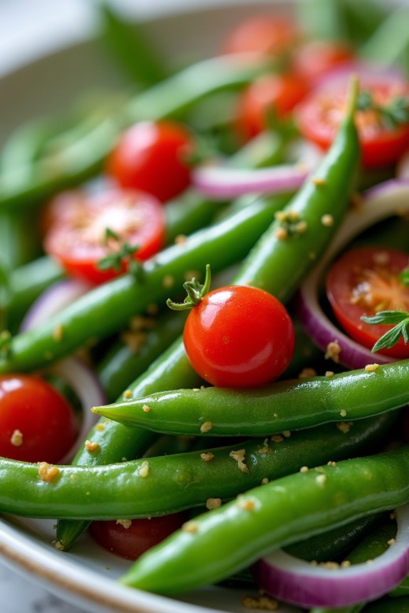 crisp green bean salad