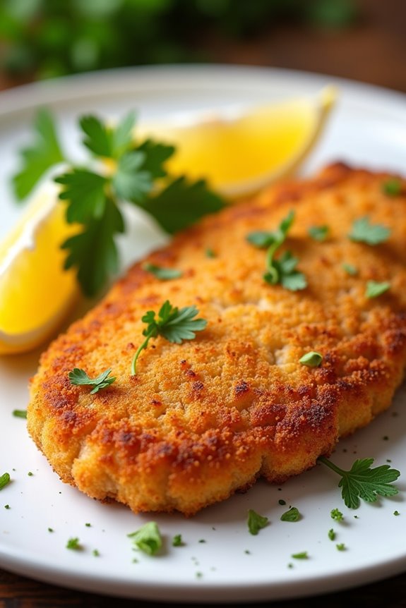 crispy argentine breaded cutlet
