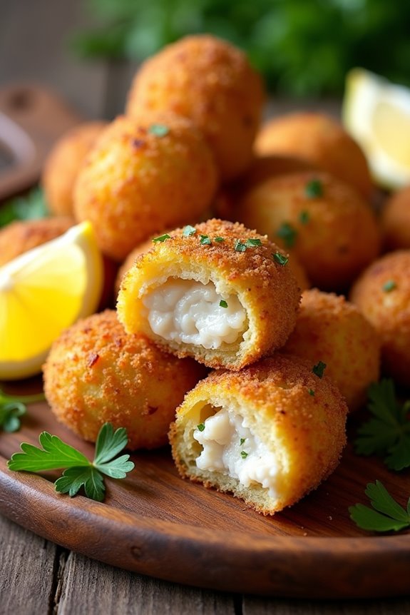 crispy brazilian fish croquettes