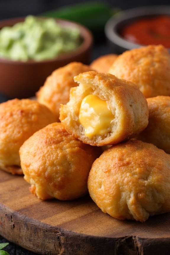 crispy cheese filled peruvian snack