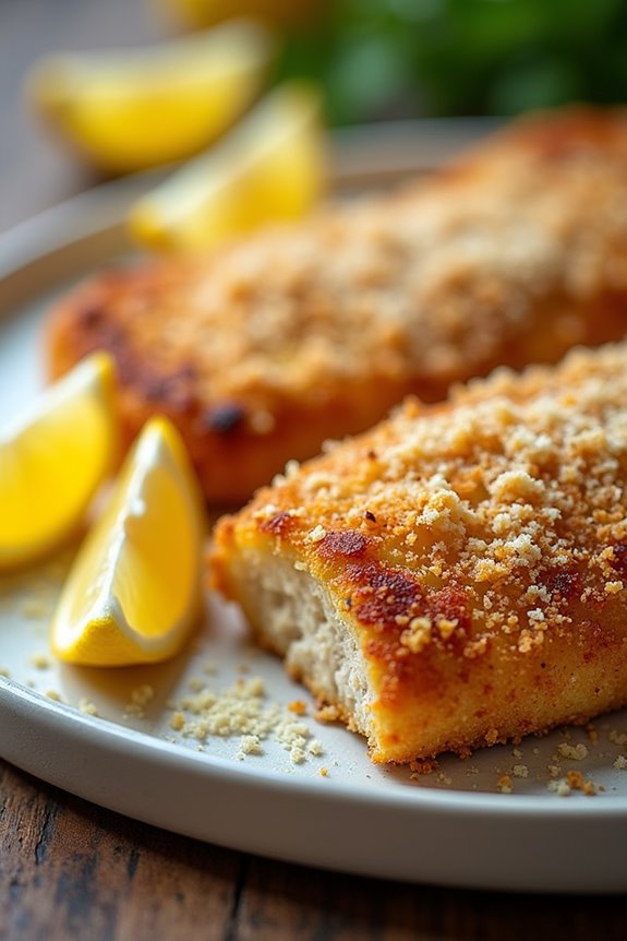 crispy cheesy flavorful milanesa