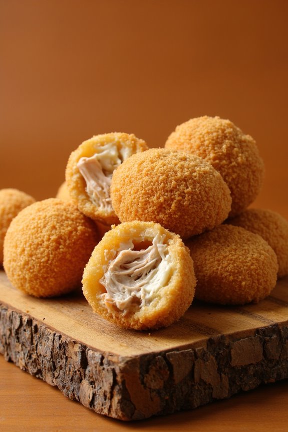 crispy chicken filled brazilian snack