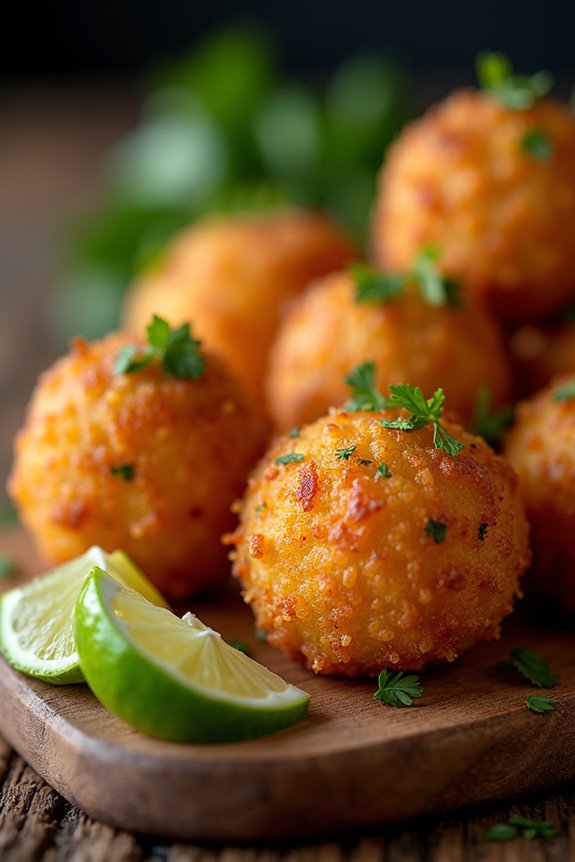 crispy codfish balls appetizer