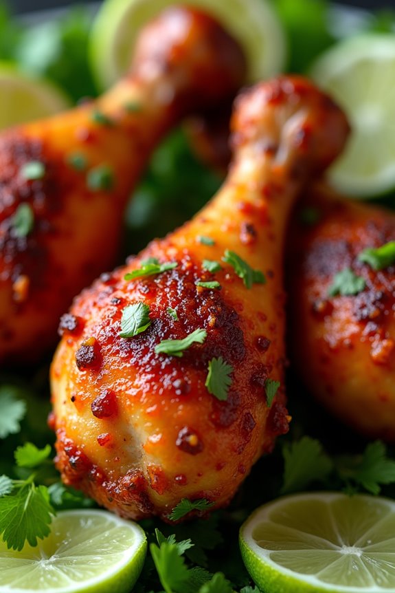 crispy colombian garlic drumsticks