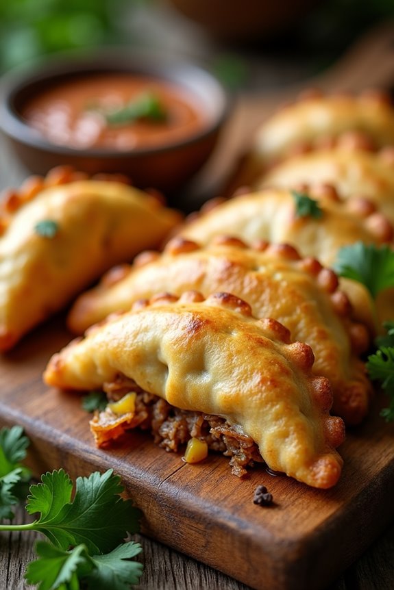 crispy colombian meat pastries