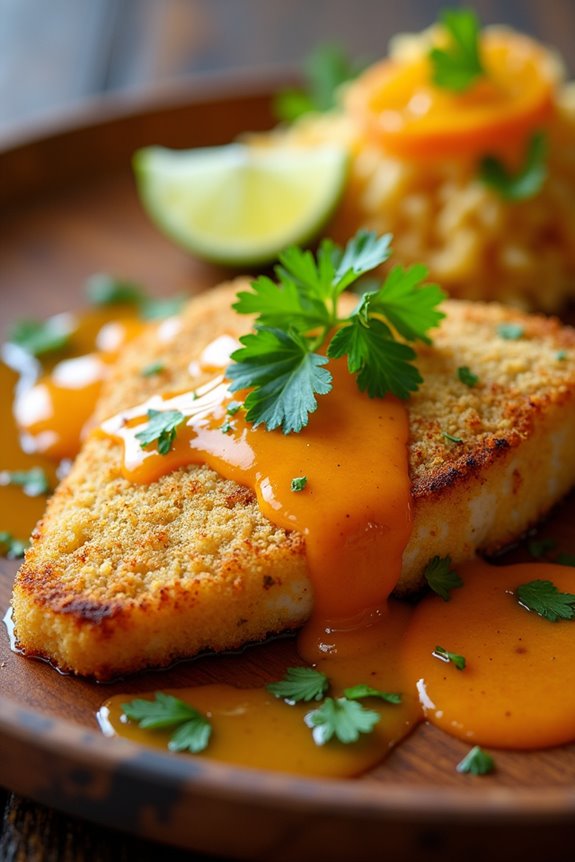 crispy fish with citrus