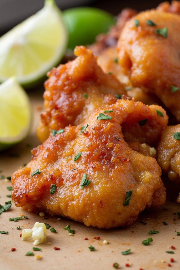 crispy garlic herb chicharr n