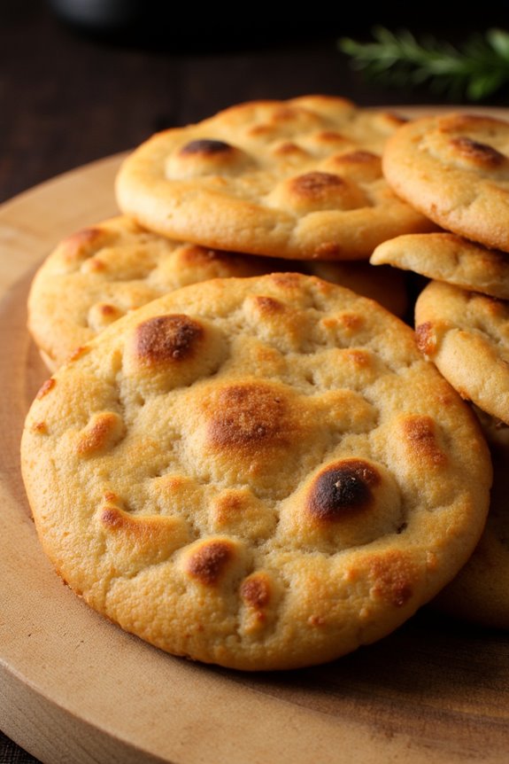 crispy gluten free cassava flatbread