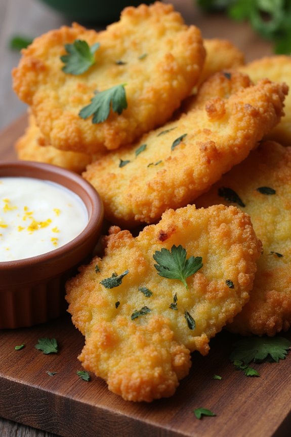 crispy herbed yuca fries