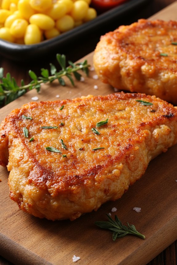 crispy juicy pork chops