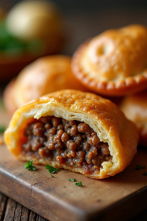 crispy meat filled brazilian pastry