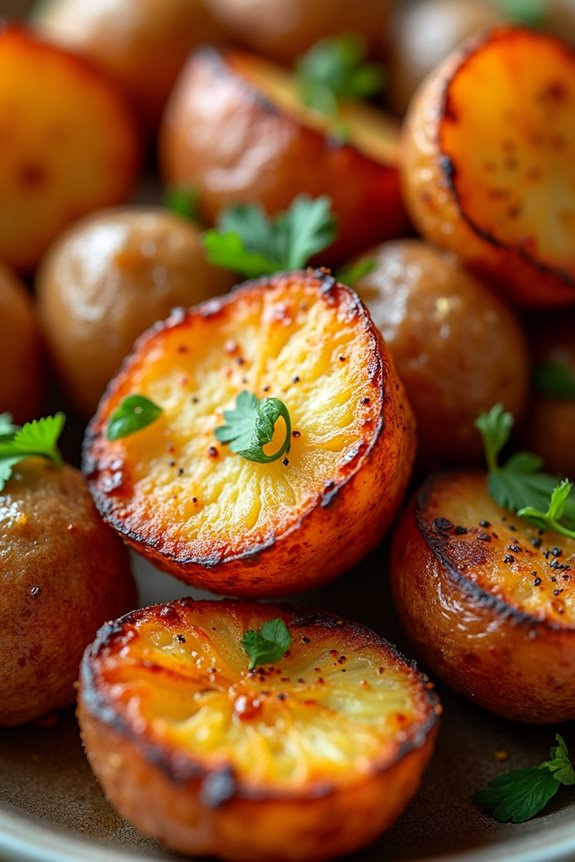 crispy paprika infused roasted potatoes