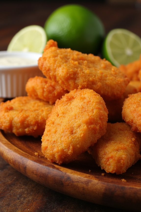 crispy peruvian fish nuggets
