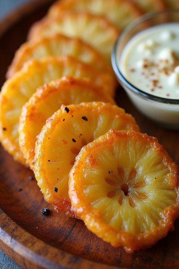 crispy plantain slices appetizer