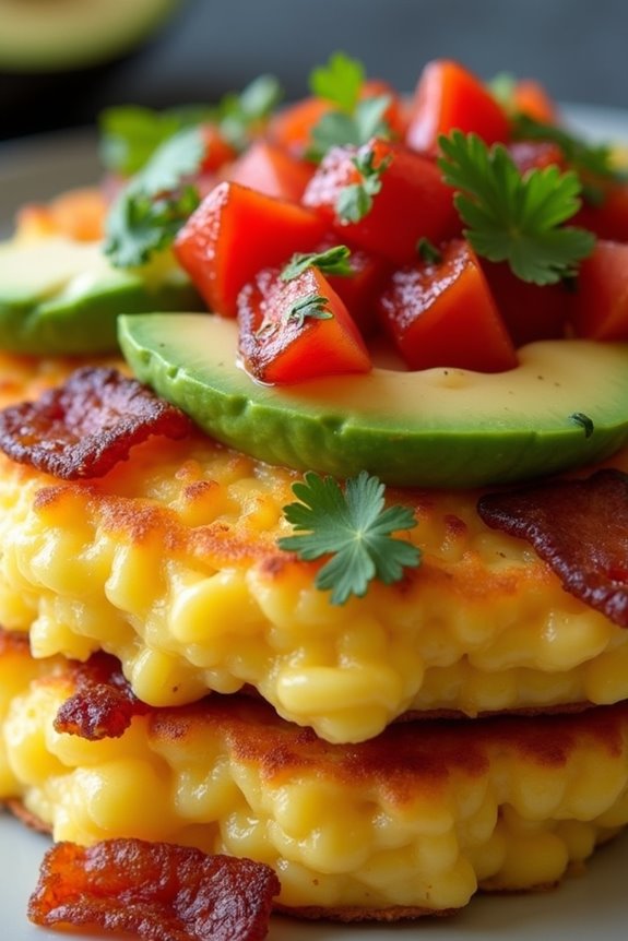 crispy plantains eggs bacon