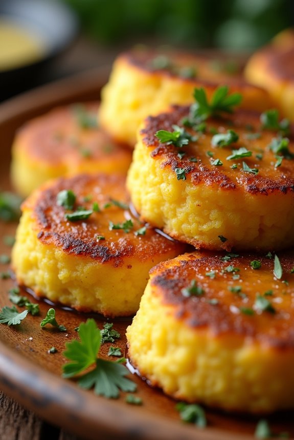 crispy polenta cakes recipe