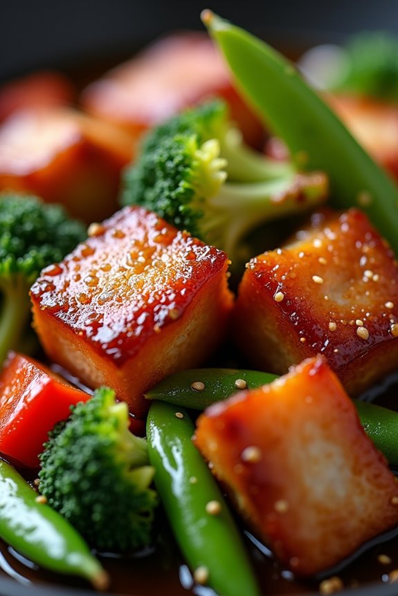 crispy pork belly stir fry