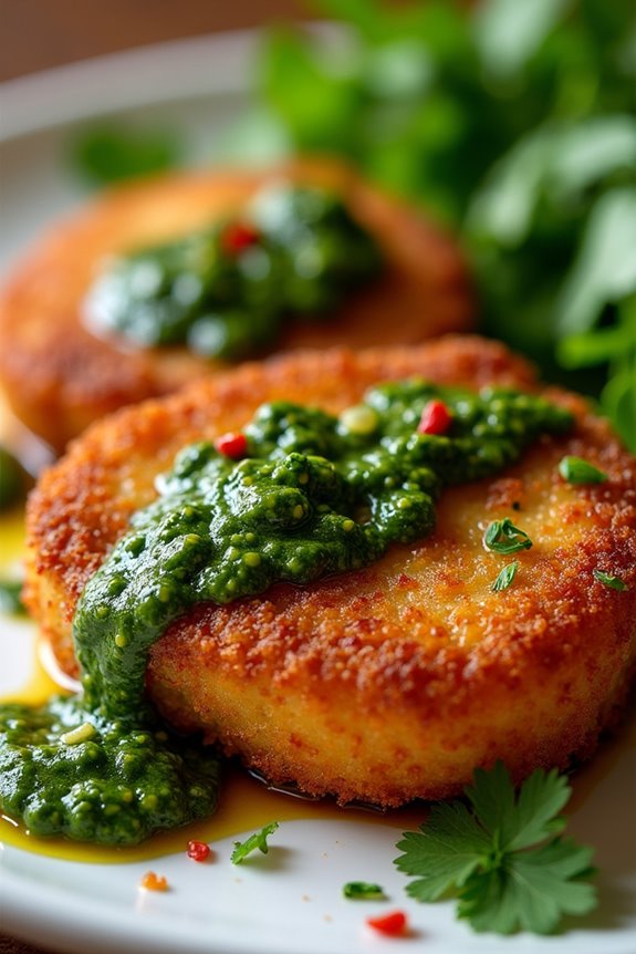 crispy pork chops chimichurri