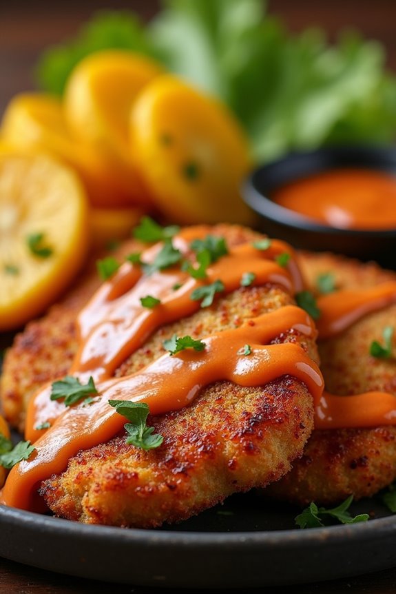 crispy pork chops with chipotle