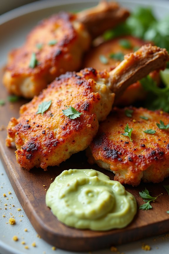 crispy pork with avocado
