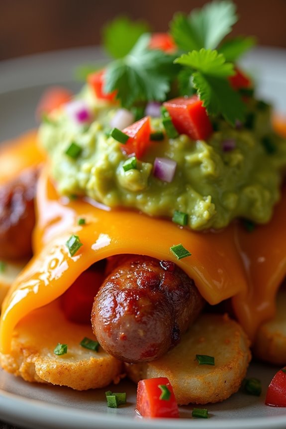 crispy potatoes savory sausage