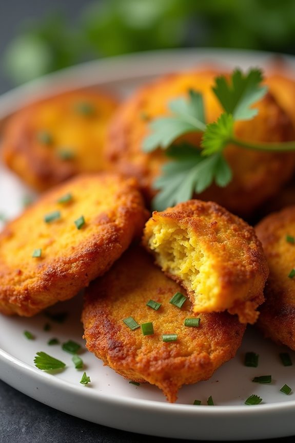 crispy savory plantain fritters