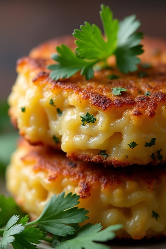crispy savory yuca cakes
